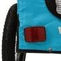 Remolque de bicicleta mascotas hierro tela Oxford azul negro de , Cochecitos para mascotas - Ref: Foro24-93932, Precio: 90,45...