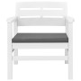 Gartenmöbel-Set 3-teilig aus weißem Kunststoff von vidaXL, Gartensets - Ref: Foro24-45620, Preis: 195,42 €, Rabatt: %