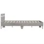 Sonoma gray headboard bed frame and LED lights 120x200 cm by , Beds and slatted bases - Ref: Foro24-3207558, Price: 159,43 €,...