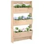 Wall planter 3 levels solid pine wood 60x18.5x110 cm by , Pots and planters - Ref: Foro24-825114, Price: 68,99 €, Discount: %