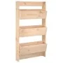 Wall planter 3 levels solid pine wood 60x18.5x110 cm by , Pots and planters - Ref: Foro24-825114, Price: 68,99 €, Discount: %