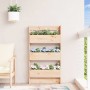 Wall planter 3 levels solid pine wood 60x18.5x110 cm by , Pots and planters - Ref: Foro24-825114, Price: 70,17 €, Discount: %