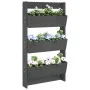 Wall planter 3 levels gray pine wood 60x18.5x110 cm by , Pots and planters - Ref: Foro24-825116, Price: 97,71 €, Discount: %