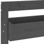 Jardinera de pared 3 niveles madera pino gris 60x18,5x110 cm de , Maceteros y jardineras - Ref: Foro24-825116, Precio: 99,56 €