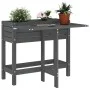 Planter with folding lid solid gray pine wood by , Pots and planters - Ref: Foro24-825123, Price: 97,04 €, Discount: %