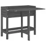 Planter with folding lid solid gray pine wood by , Pots and planters - Ref: Foro24-825123, Price: 97,04 €, Discount: %
