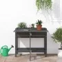 Planter with folding lid solid gray pine wood by , Pots and planters - Ref: Foro24-825123, Price: 97,04 €, Discount: %
