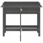 Planter with folding lid solid gray pine wood by , Pots and planters - Ref: Foro24-825123, Price: 97,04 €, Discount: %