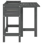 Planter with folding lid solid gray pine wood by , Pots and planters - Ref: Foro24-825123, Price: 98,28 €, Discount: %