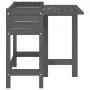Planter with folding lid solid gray pine wood by , Pots and planters - Ref: Foro24-825123, Price: 97,04 €, Discount: %