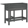 Planter with folding lid solid gray pine wood by , Pots and planters - Ref: Foro24-825123, Price: 98,28 €, Discount: %