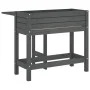 Planter with folding lid solid gray pine wood by , Pots and planters - Ref: Foro24-825123, Price: 97,04 €, Discount: %