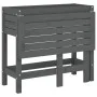 Planter with folding lid solid gray pine wood by , Pots and planters - Ref: Foro24-825123, Price: 97,04 €, Discount: %