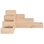 4-tier planter solid pine wood 80.5x79x36 cm by , Pots and planters - Ref: Foro24-825317, Price: 70,22 €, Discount: %