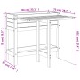 Jardinera con tapa plegable madera maciza de pino de , Maceteros y jardineras - Ref: Foro24-825121, Precio: 93,18 €, Descuent...
