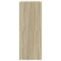Shoe cabinet with 2 folding Sonoma oak drawers 80x42x108 cm by , Shoe racks and shoe organizers - Ref: Foro24-3214401, Price:...