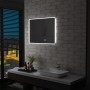 Badezimmerspiegel mit LED, Berührungssensor und Uhr 80x60 cm von vidaXL, Spiegel - Ref: Foro24-144738, Preis: 119,55 €, Rabat...