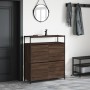 Schuhschrank mit 4 Klappschubladen Eiche braun 100x34x112 cm von , Schuhregale und Schuhorganisatoren - Ref: Foro24-3214417, ...