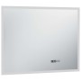 Bathroom mirror with LED, touch sensor and clock 80x60 cm by vidaXL, Mirrors - Ref: Foro24-144738, Price: 119,55 €, Discount: %