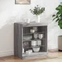 Sideboard with LED lights Sonoma gray 60.5x37x67 cm by , Sideboards - Ref: Foro24-836698, Price: 63,60 €, Discount: %