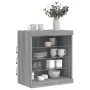 Sideboard with LED lights Sonoma gray 60.5x37x67 cm by , Sideboards - Ref: Foro24-836698, Price: 63,60 €, Discount: %
