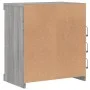 Sideboard with LED lights Sonoma gray 60.5x37x67 cm by , Sideboards - Ref: Foro24-836698, Price: 63,60 €, Discount: %