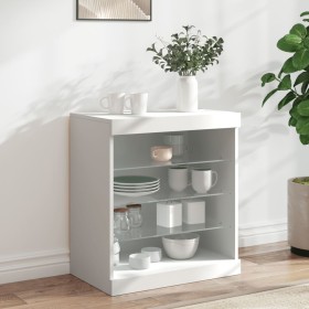 Sideboard with white LED lights 60.5x37x67 cm by , Sideboards - Ref: Foro24-836693, Price: 68,14 €, Discount: %