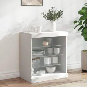 Sideboard with white LED lights 60.5x37x67 cm by , Sideboards - Ref: Foro24-836693, Price: 66,90 €, Discount: %