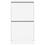 Schuhschrank mit 2 Klappschubladen weiß 60x42x108 cm von , Schuhregale und Schuhorganisatoren - Ref: Foro24-3214385, Preis: 9...