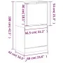 Shoe cabinet with 2 folding drawers white 60x42x108 cm by , Shoe racks and shoe organizers - Ref: Foro24-3214385, Price: 95,2...