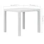 Weißer Gartentisch aus Kunststoff in Rattanoptik, 79 x 79 x 72 cm von vidaXL, Gartentische - Ref: Foro24-45601, Preis: 79,05 ...