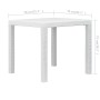 Weißer Gartentisch aus Kunststoff in Rattanoptik, 79 x 79 x 72 cm von vidaXL, Gartentische - Ref: Foro24-45601, Preis: 77,61 ...