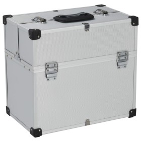 Silberfarbener Werkzeugkasten aus Aluminium, 38 x 22,5 x 34 cm von vidaXL, Werkzeugkästen - Ref: Foro24-91848, Preis: 66,49 €...