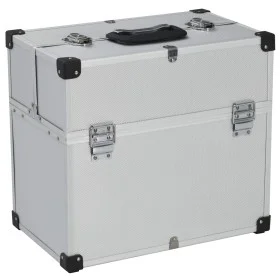 Silberfarbener Werkzeugkasten aus Aluminium, 38 x 22,5 x 34 cm von vidaXL, Werkzeugkästen - Ref: Foro24-91848, Preis: 62,54 €...