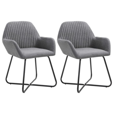 Esszimmerstühle 2 Einheiten dunkelgrauer Stoff von vidaXL, Essstühle - Ref: Foro24-249808, Preis: 161,99 €, Rabatt: %