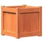 Outdoor planters 2 pcs solid wax brown pine wood by , Pots and planters - Ref: Foro24-837409, Price: 70,46 €, Discount: %