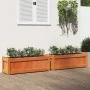 Jardineras de exterior 2 uds madera maciza de pino marrón cera de , Maceteros y jardineras - Ref: Foro24-837454, Precio: 100,...