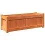 Outdoor planters 2 pcs solid wax brown pine wood by , Pots and planters - Ref: Foro24-837454, Price: 101,41 €, Discount: %