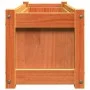 Outdoor planters 2 pcs solid wax brown pine wood by , Pots and planters - Ref: Foro24-837454, Price: 101,41 €, Discount: %