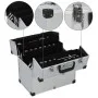 Silver aluminum tool box 38x22.5x34 cm by vidaXL, Toolboxes - Ref: Foro24-91848, Price: 62,41 €, Discount: %