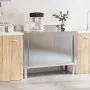 Küchenarbeitstisch mit Schiebetüren aus Edelstahl von , Wiederherstellung - Ref: Foro24-376441, Preis: 286,08 €, Rabatt: %