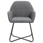 Dining chairs 2 units dark gray fabric by vidaXL, dining chairs - Ref: Foro24-249808, Price: 160,57 €, Discount: %