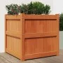 Jardinera exterior madera maciza pino marrón cera 60x60x60 cm de , Maceteros y jardineras - Ref: Foro24-837428, Precio: 95,05...