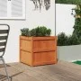 Jardinera exterior madera maciza pino marrón cera 60x60x60 cm de , Maceteros y jardineras - Ref: Foro24-837428, Precio: 95,05...