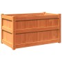 Jardinera exterior madera maciza pino marrón cera 90x50x50 cm de , Maceteros y jardineras - Ref: Foro24-837463, Precio: 83,51...