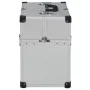 Silberfarbener Werkzeugkasten aus Aluminium, 38 x 22,5 x 34 cm von vidaXL, Werkzeugkästen - Ref: Foro24-91848, Preis: 62,41 €...