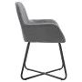 Dining chairs 2 units dark gray fabric by vidaXL, dining chairs - Ref: Foro24-249808, Price: 160,57 €, Discount: %