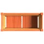 Planter with solid wax brown pine wood legs 70x31x70 cm by , Pots and planters - Ref: Foro24-837558, Price: 59,65 €, Discount: %