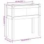 Pflanzgefäß mit Beinen aus massivem, wachsbraunem Kiefernholz, 70 x 31 x 70 cm von , Töpfe und Pflanzgefäße - Ref: Foro24-837...