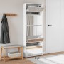 Shoe rack and mirror cabinet 5 levels glossy white 63x17x169.5 cm by , Shoe racks and shoe organizers - Ref: Foro24-3228282, ...